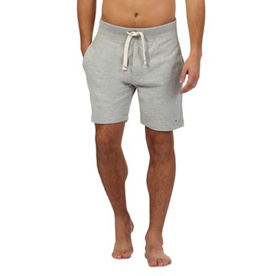 Grey cotton rich jersey shorts